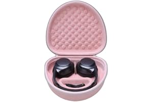 L LTGEM Carrying Headphones Case Compatible with Anker Soundcore Life Q20, Q20i, Life Q30, Q11i, H30i, Space Q45 Noise Canceling Headphones Pink