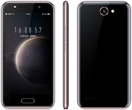 Sim-Free Smartphone,Unlocked 5.0 Inch Android 6.0 3G/GSM Dual Sim Mobile Phone, MTK6580 1.3GHz Quad Core 1GB RAM &amp; 4GB ROM, 5.0MP HD Beauty Camera,WIFI GPS Cell Phone (Black&amp;Red)