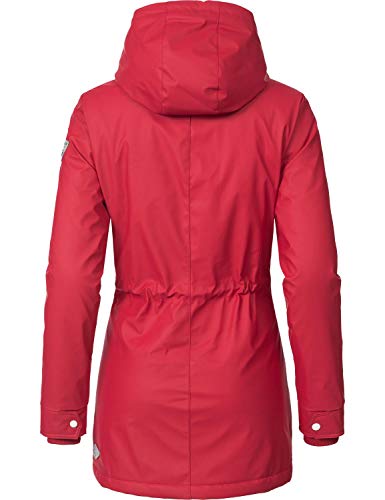 Ragwear Damen Outdoor-Jacke Regenparka Monadis Rainy Black Label Chilli Red Gr. L - 2