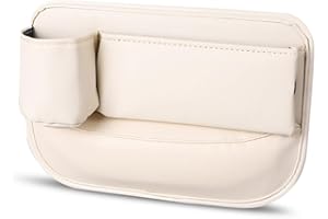 TOEECY Organizer Auto Grande Capacità Morbido e Liscio Portaoggetti Auto Multifunzionale con Portabicchieri per Cellulari Chiavi Portafogli Monete Occhiali