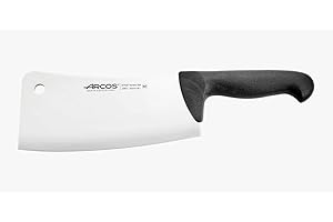 Arcos Serie 2900, Mannaietta Mannaia da Cucina Coltello Scannare Coltello Macellaio, Lama Acciaio Inossidabile NITRUM 200 mm, Manico Polipropilene, Colore Nero