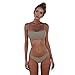Produktbild Neu! Damen Badeanzug Yesmile Zweiteiliger Bikinisatz Frauen Draht Freier Bandeau Verband Bikini Satz Push Up Brasilianischer Badebekleidungs Fester Loser Beachwear Badeanzug Sommer Swimmingpool Beiläufiger Badeanzug Freche Bikini Art und Weise Monokini (XL, Hellgrün)
