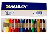 Incluye 1 unidad Ceras Manley 15 Colores 6cm =000552=