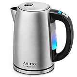 wasserkocher temperatureinstellung aldi 【SCHNELLE HEIZUNG】Max.2200 W hohe Leistung, kürzere Kochzeit, ideal für Büro und Haushalt. MAX-Markierungen helfen, das Auffüllen von Wasser zu vermeiden und ein Überlaufen zu verhindern.