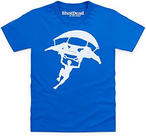 Kids Tees Battle Royale Glider Kid's T Shirt, Kid's, Royal Blue, M