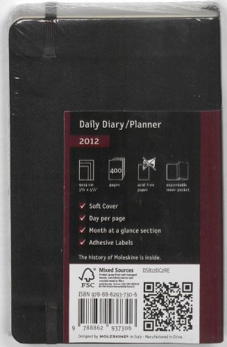 2012 Moleskine Pocket Daily Diary Soft