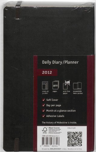 2012 Moleskine Large Daily Diary/Planner Soft (Moleskine Legendary Notebooks)