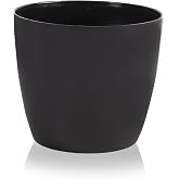 Serinova YK02 Yakut Saksı No:2 Drenaj Aparatı ile Birlikte 14cm, 1,9 Litre Siyah