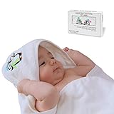 DIMENSIONES EXTRA GRANDE - 90cm x 90cm - Perfecto para recién nacidos, bebés y niños pequeños; la mejor idea de regalo para el nacimiento, cumpleaños, bautizo o baby shower. Tu nueva toalla de baño con capucha para bebé te llenará de orgullo y podrás usarla como regalo con toda tranquilidad.