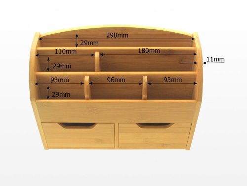 Wandablage Briefhalter Wandboard Briefablage, Tisch-und Wandorganizer - 7