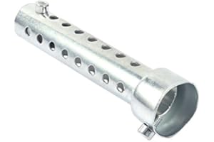 KEENSO Silencieux de Moto, Silencieux D'échappement de Moto argenté Universel DB Killer (35mm)