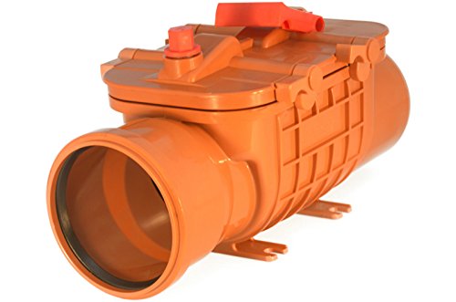 Rückstauklappe Rückstauverschluß Doppelverriegelung Ø 110 / DN 100 mm KG Rohre - 2