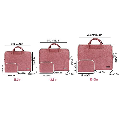 Pawaca 11 6 Zoll D  nner Laptop-H  lle-Kasten mit Handgriff  Nylon Sto  fest Sch  tzender Aktenkoffer Beutel Laptop Tasche und Aufbewahrungsbeutel f  