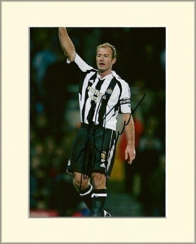 ALAN SHEARER NEWCASTLE UNITED SIGNED AUTOGRAPH PHOTO PRINT IN MOUNT