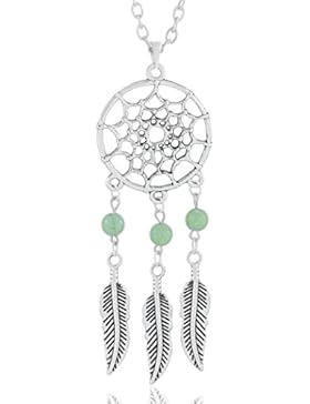 MESE London Dream Catcher Silber Halskette - Elegante Geschenkverpackung