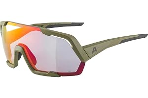 ALPINA Unisex - Vuxna, ROCKET QV Sportglasögon, olive matt/rainbow, One Size