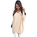 Produktbild Damen Strickpullover MYMYG Pullover Casual Langarm Sweatshirt V-Ausschnitt Sweater Pulli Strick Oversize Knitwear Bluse (Khaki,EU:40/CN-XL)
