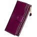Produktbild [NEUER]Geldbörse Damen Geldbeutel Portemonnaie damen Leder Geldbörse mit 20 Kartenfächer RFID Schutz Portmonee damen Große Geldtasche 19.3x9.8x2.8 cm Lang Ledertaschen 4 Farben mit feiner Verpackung