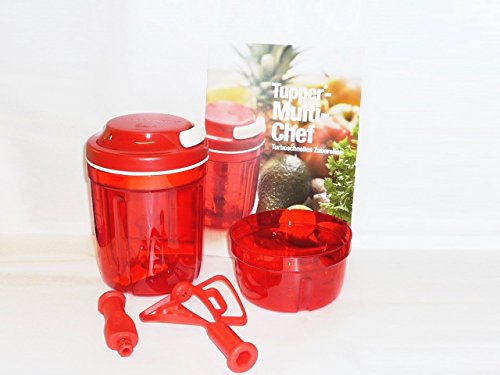TUPPERWARE Chef Turbo-Chef rot D158 Zwiebelschneider Zwiebeln Speedy Boy 7098 - 8