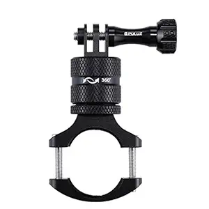 TASLAR Bike Handlebar Aluminium Alloy 360 Degree Rotatable Bike Bicycle Mount Fixed Bracket Stand Mount Adapter for Gopro Hero 10 Black Action Camera / 9 / 8 / 7 / 6 / 5, DJI Osmo Action / Xiaomi Yi Action Cameras