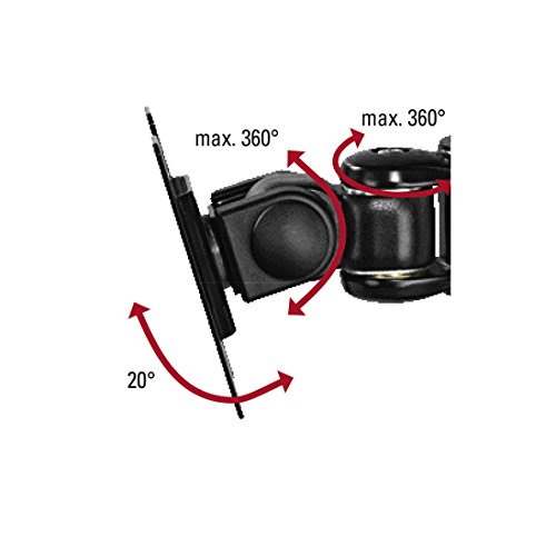Hama Monitorhalterung Rotation (ergonomisch, stufenlos, höhenverstellbar, 2 Gelenke, neigbar, schwenkbar 360 Grad, Monitor bis zu 10kg, VESA 75×75, 100×100) Tischhalterung schwarz - 7