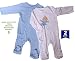 Cute Print Bodysuit Luxury Breathable Bamboo & Organic Cotton Sleepsuit - Soft 'n' Snuggly Range for Boys and Girls - Perfect Onesies For Newborns & Babies With Eczema -Great Baby Shower Gift (3-6 mnths, Boy 2 pack)
