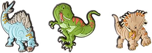 Jibbitz Unisex-Child Dinosaurs 3pc Pack Shoe Decoration Charms