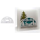 Moldes de corte de metal delicados con diseño de árbol de Navidad/trineo, encantador y hermoso.