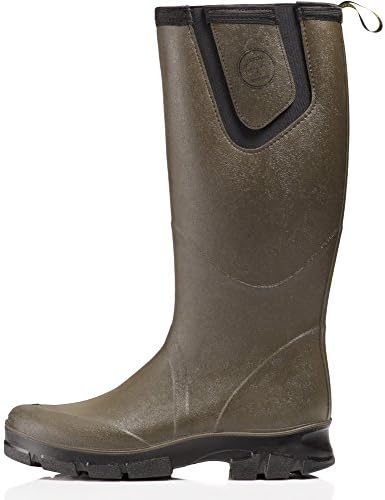 LemigoProfessional Men s Neoprene Wellingtons PU Non-Slip Sole Hunting Fishing Light Quiet and Flexible Geometric Outsole