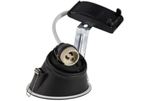 SLV LED Einbauleuchte HORN-A, rund, IP21 | Dimmbare Deckenleuchte, Innen-Beleuchtung | LED Spots, Fluter, Einbau-Spot, Decken-Spots, Einbau-Strahler | 1-strahlig, GU10 QPAR51