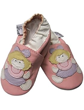 i.na_ff.de Krabbelschuhe Lederpuschen Puschen Hausschuhe Babyschuhe Lauflernschuhe PUPPE Größen 17 18 19 20 21...