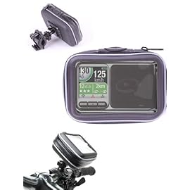 DURAGADGET Support Montant Moto avec étui Housse résistant à l&rsquo;eau pour Assistant d&rsquo;Aide à la Conduite Coyote Rider, Rider Plus, sans Fil et V1-V2 – Fermeture éclair