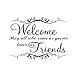 Produktbild Welcome Friend Art Vinyl Mural Home Decor Wall Stickers Decals Room Decoration Wall Decor Maison
