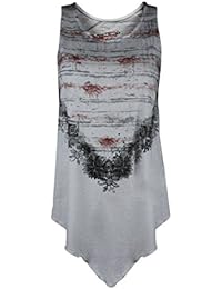 trueprodigy Casual Mujer marca Camiseta estampado ropa retro vintage rock vestir moda cuello redondo manga corta slim fit designer cool urban fashion t-shirt color blanco 1072539-2000