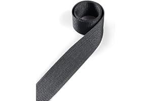 1buy3 Fettuccia Polipropilene, Alta 50 mm e Lunga 12 Metri, Colore: 23 - Grigio Antracite | Anche Alta 20mm, 25mm, 30mm o 40mm | 4 o 12 Metri di Lunghezza | 30 Colori