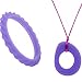 Chunky Super Soft Silicone Teething Necklace (The Eternity)| Mum to Wear -Baby to Enjoy -Eases Pain - Non Toxic - Save your Hair - Washable - Breastfeeing | Nursing Aid -Babywearing Accessory - Silver
