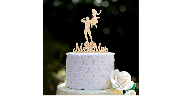 Decoration De Gateau Humoristique Pour La Gymnastique La Musculation Le Mariage L Entrainement Le Fitness Amazon Fr Cuisine Et Maison