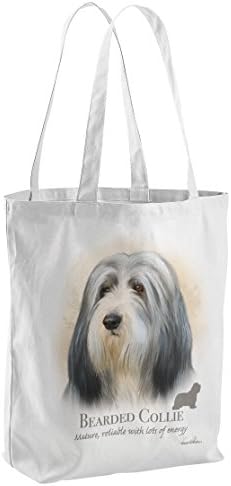 Howard Robinson Unisex Beared Collie Tote Bag