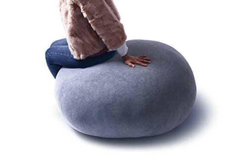 Vercart (TM) - 3D Sofa Sit Pier Pillows Light Grey Bean Bag Chair 26"x26" - Plush Toys For Children Creative Home Decoration Photo Or Film Props (LIGHT-3)