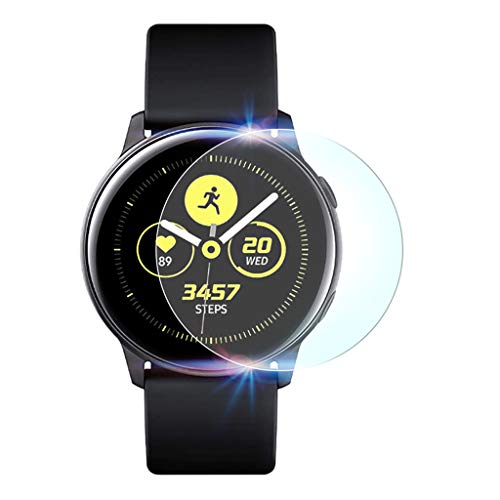 Preisvergleich Produktbild Displayschutzfolie für Samsung Galaxy Watch Active, Zariavo 2pcs explosionsgeschütztes TPU / gehärtetes Glas / Pet Displayschutzfolie