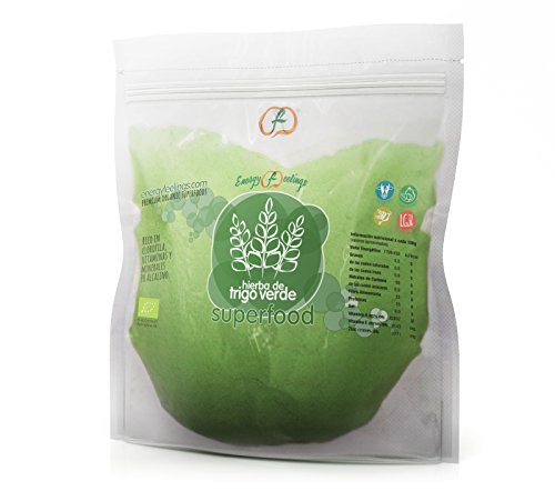 Energy Feelings Hierba de Trigo Verde Ecológica Pulverizada, XXL - 1000 gr