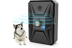BUBBACARE Antibell für Hunde, Ultraschall Hunde Anti Bellen Gerät, Antibell Gerät Hund Anti Bellgerät Bellenstopper Antibell für Hunde Hundebellen-Abschreckmittel Hunderindenstopper für Kleine Große (Schwarz)