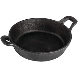 Olympia Plat rond en fonte avec poignées, 180 mm, ustensile de cuisine ultra-résistant