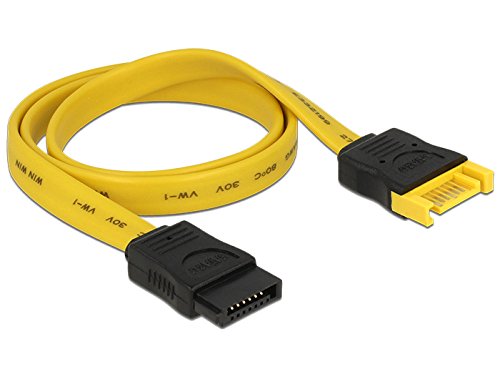 DELOCK Kabel SATA 6Gb/s 10cm gelb Verlaengerung St/Bu - 3