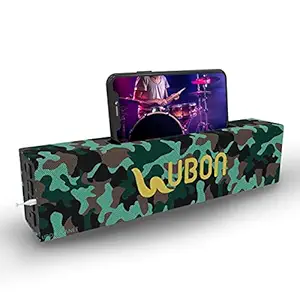 Wireless 10W Speaker SP-30 Camo with in-Built Mobile Stand 4 Hours Playtime FM Radio Antenna TWS Function/TF Card/USB