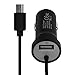 Price comparison product image Xylo In Car Charger with Type-C USB Reversible Connector & Extra USB Port For Your Huawei P20/Pro/lite Mobile Phone - Black