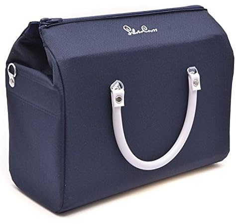 navy silver cross dolls pram