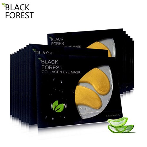 10 x Collagen Mask, Black Forest Spa Golden Facial Mask Hyaluronic Mask Whitening Wrinkle Lifting Moisturizing treatment masks