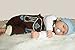 Mogo.cc Baby Leather Look Trousers LONG and SHORT (made of cotton, look like leather) -  brown -