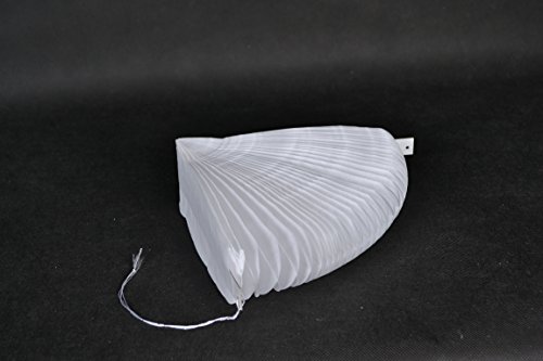 10 Stück Papier Rosette 50cm weiß Papierrosette hängende Party Deko Girlande - 4